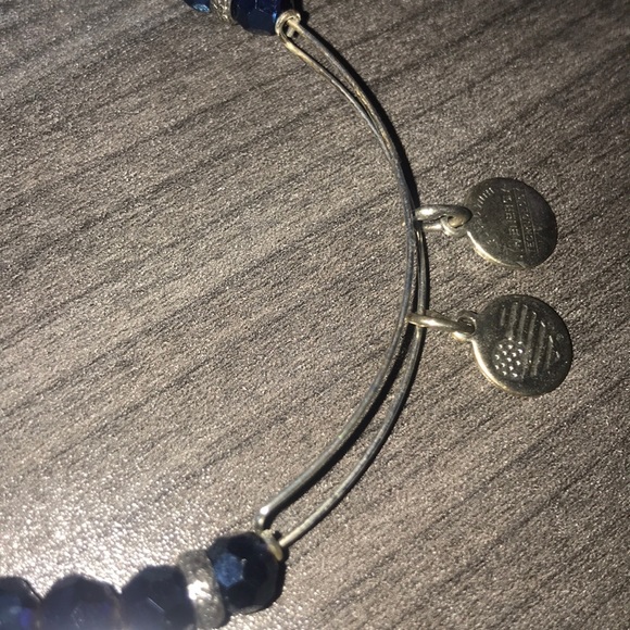 Blue beaded alex and ani bracelet / bangle - Picture 4 of 5